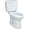 Toto Drake II 1.28 GPF Round Bowl Design Toilet, 17-1/4inW x 26-1/2inD x 30inH, Sedona Beige CST453CEFG#12 - alternate 1